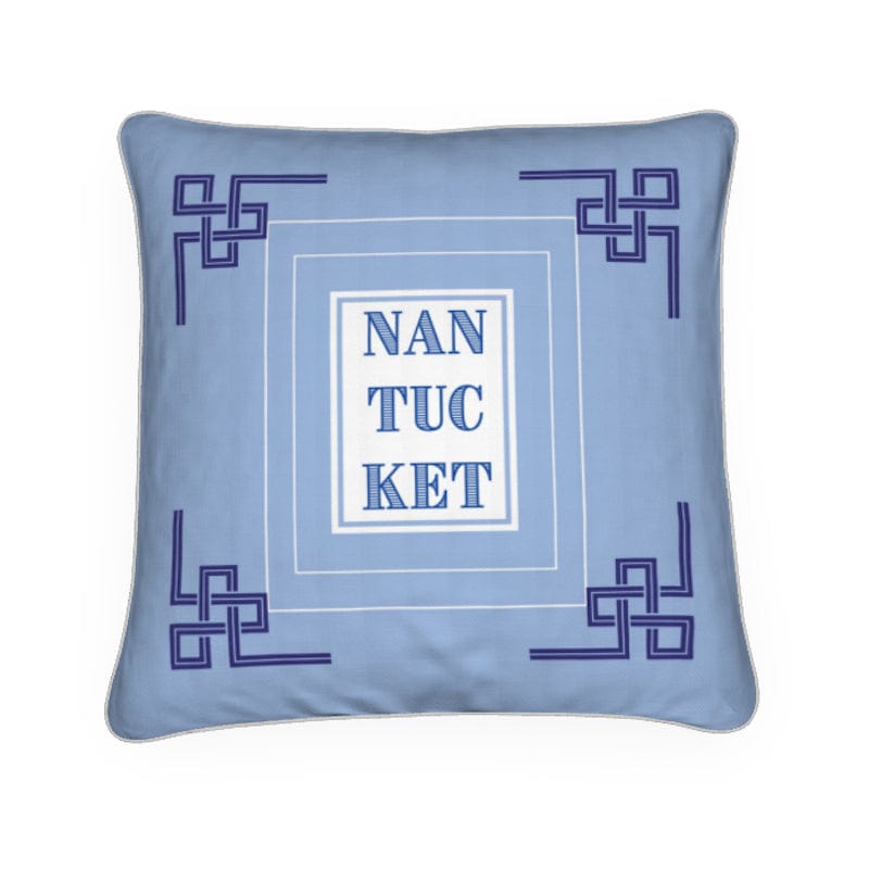 Frames and Frets Blue Nantucket Pillow