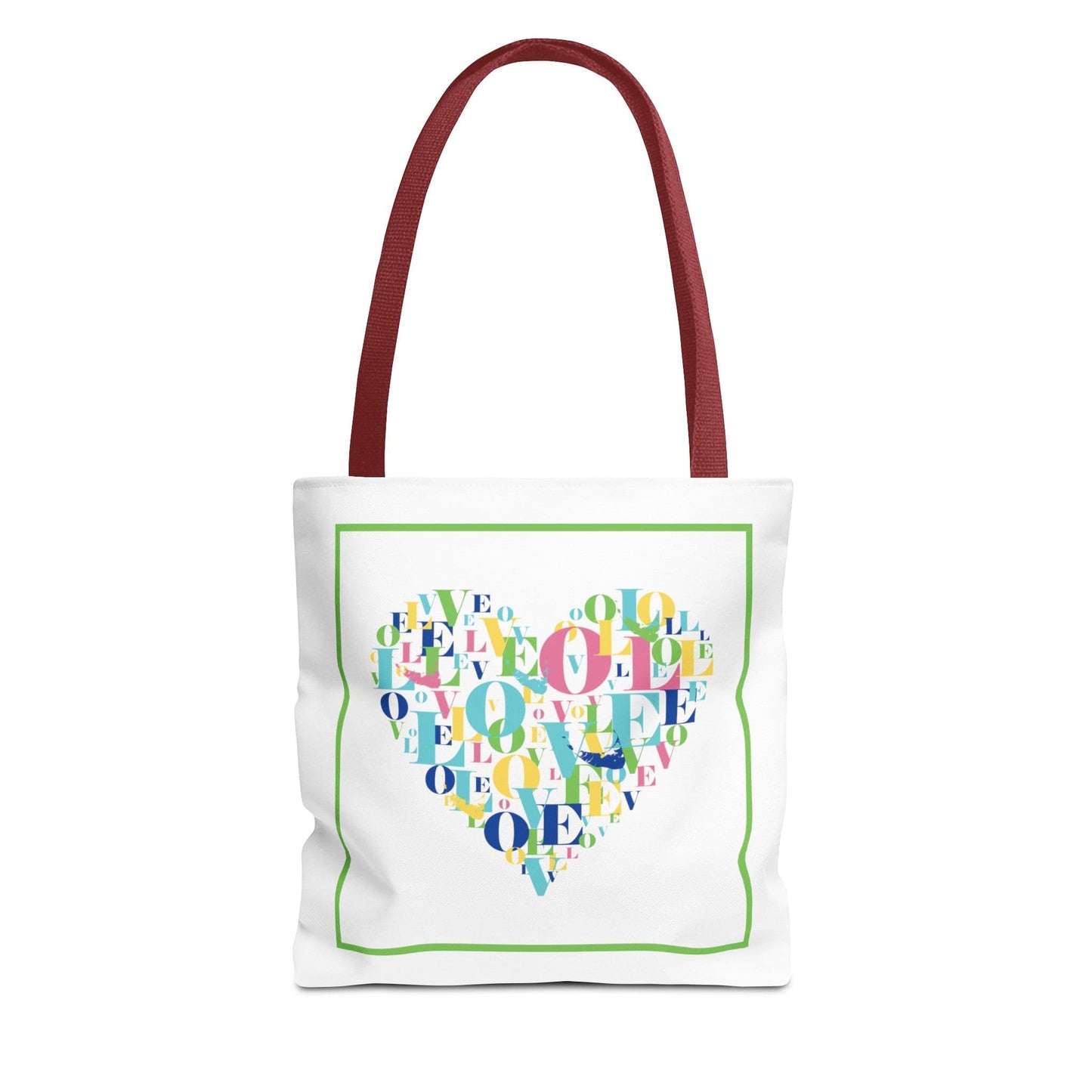 Nantucket Love Heart Tote Bag