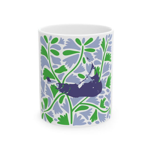 Nantucket Forget Me Not Ceramic Mug, (11oz)