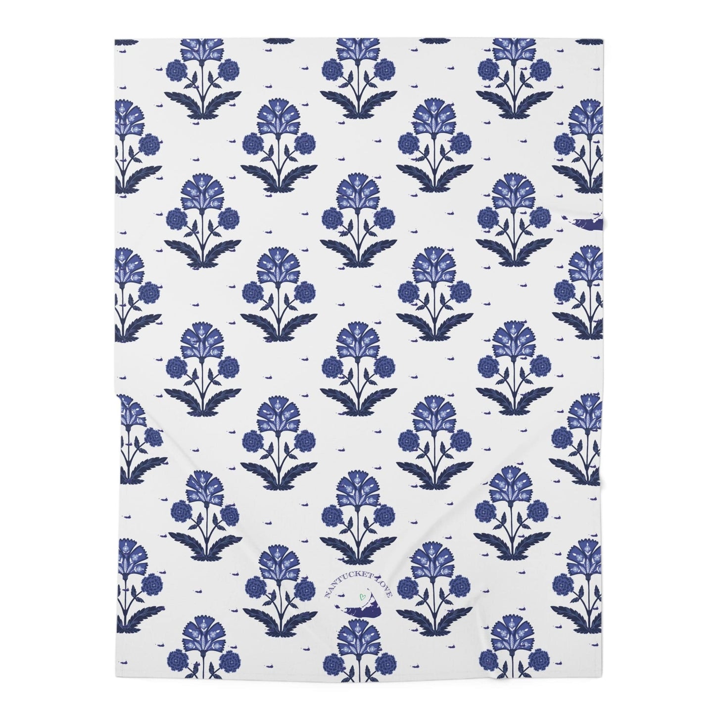 Baby Blanket in Nantucket Indian Print Floral