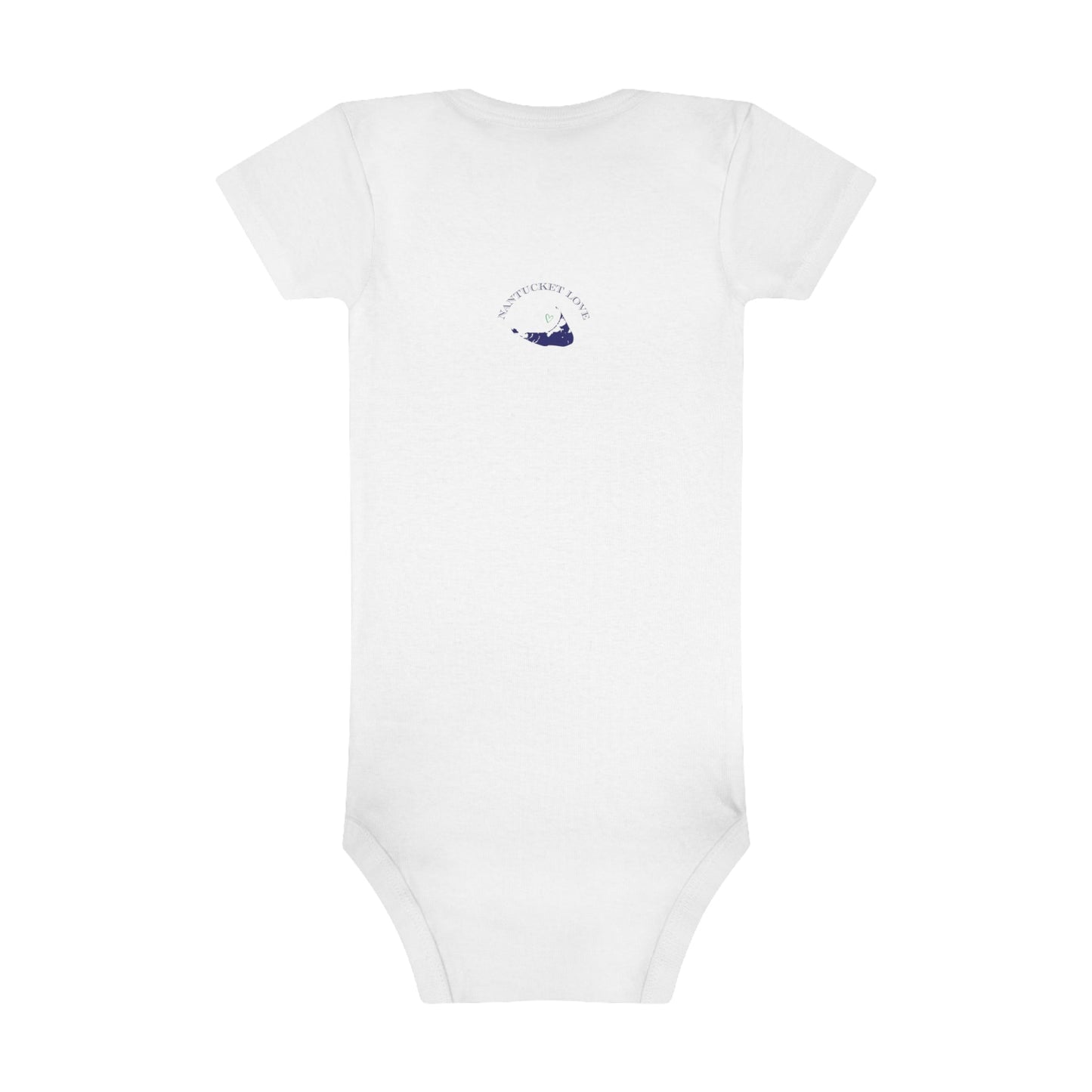 Nantucket Brushed Heart Baby Short Sleeve Onesie®