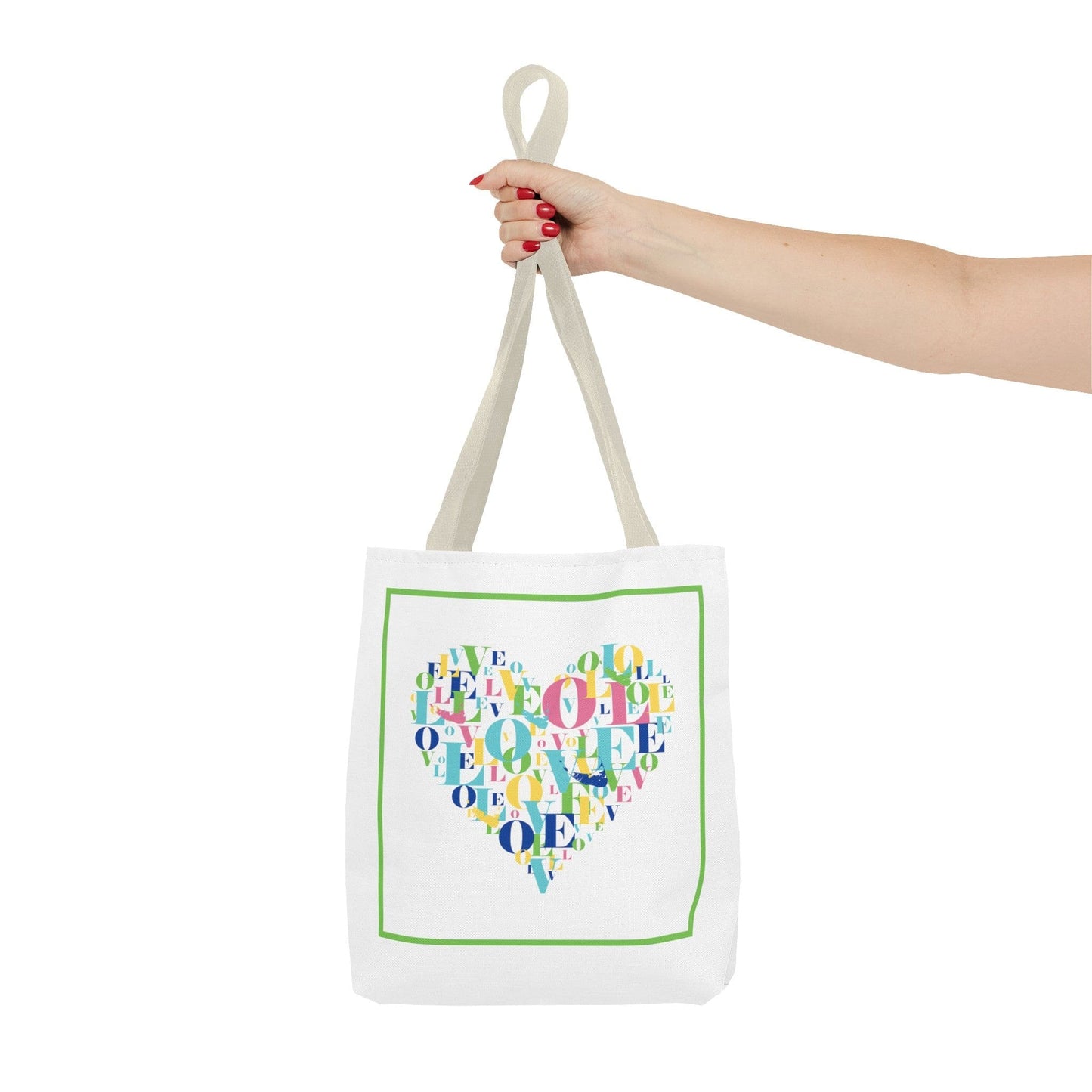 Nantucket Love Heart Tote Bag