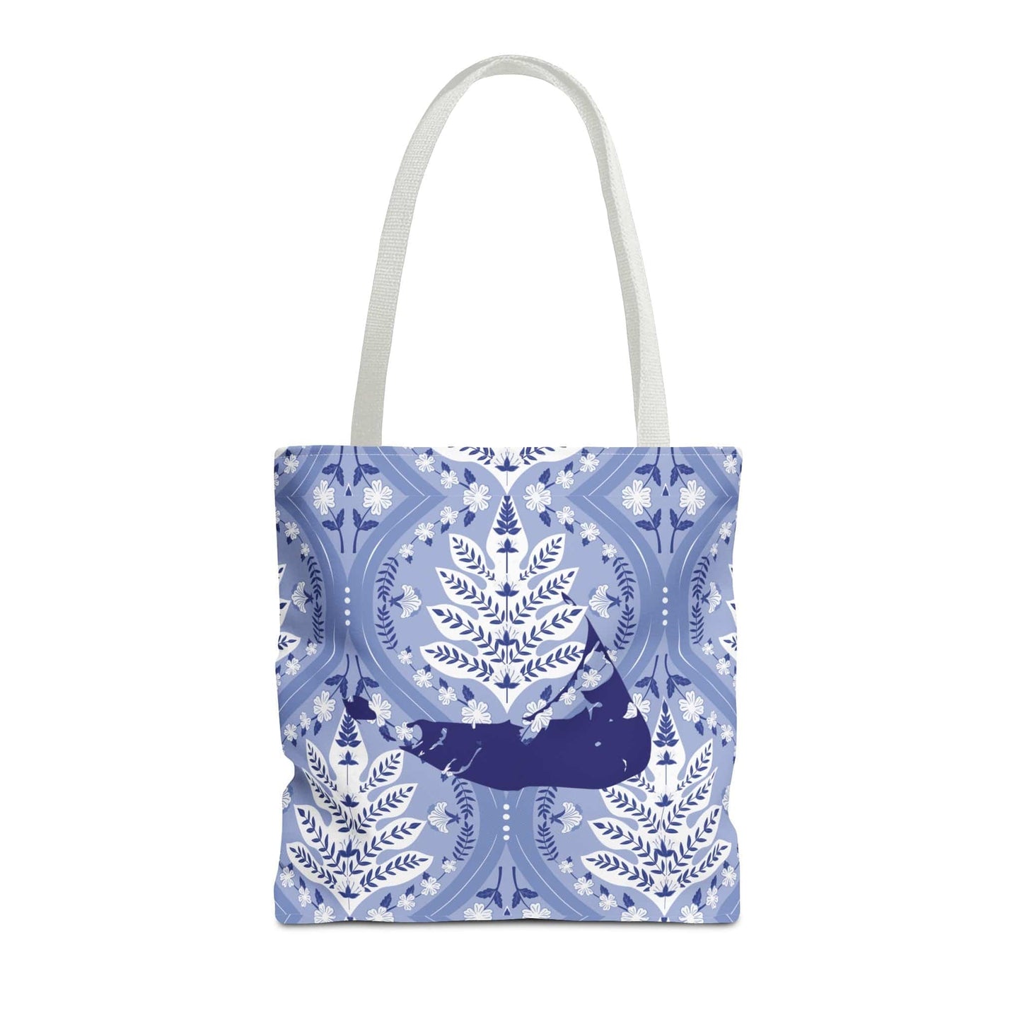 Nantucket Blue on Blue Floral Tote Bag