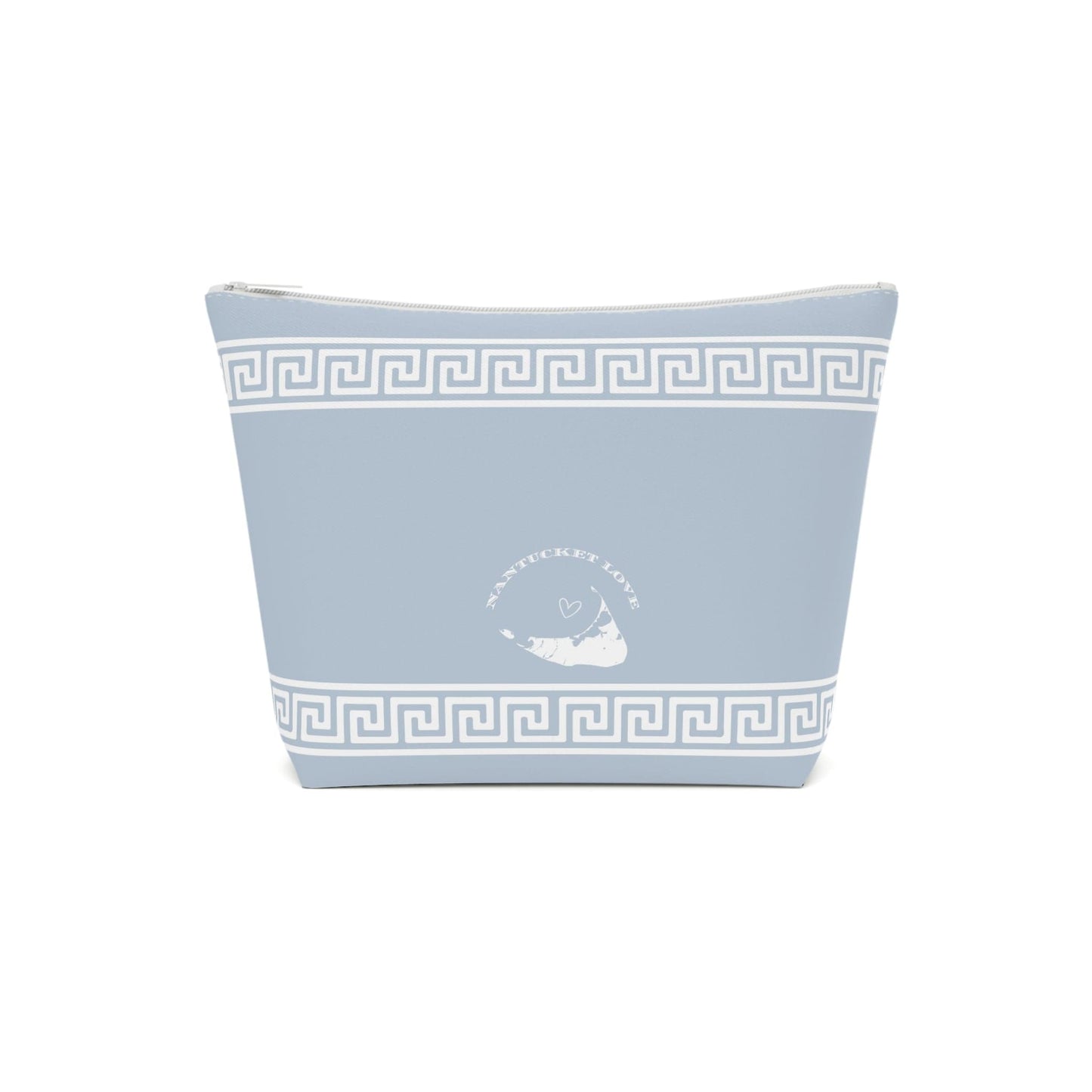 Nantucket Greek Key Cosmetic Bag in "Brooke Blue"