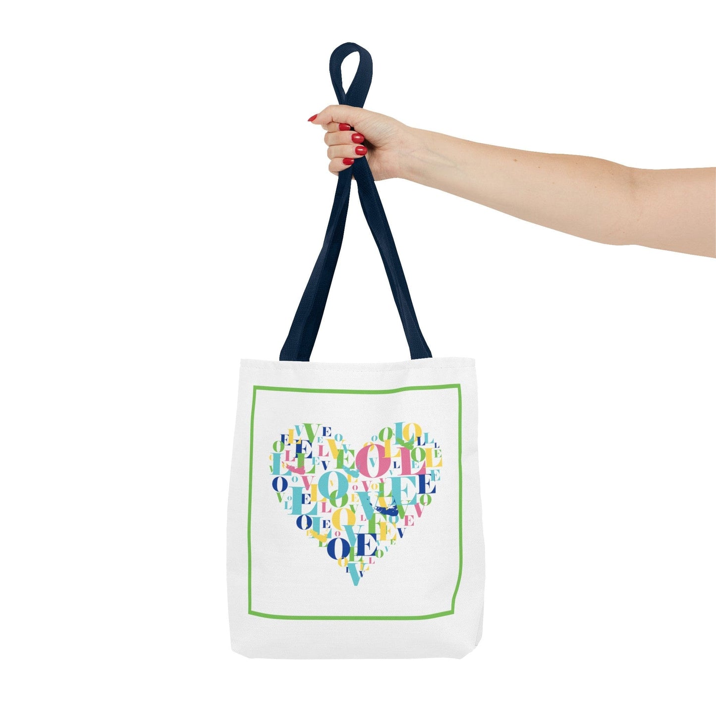 Nantucket Love Heart Tote Bag