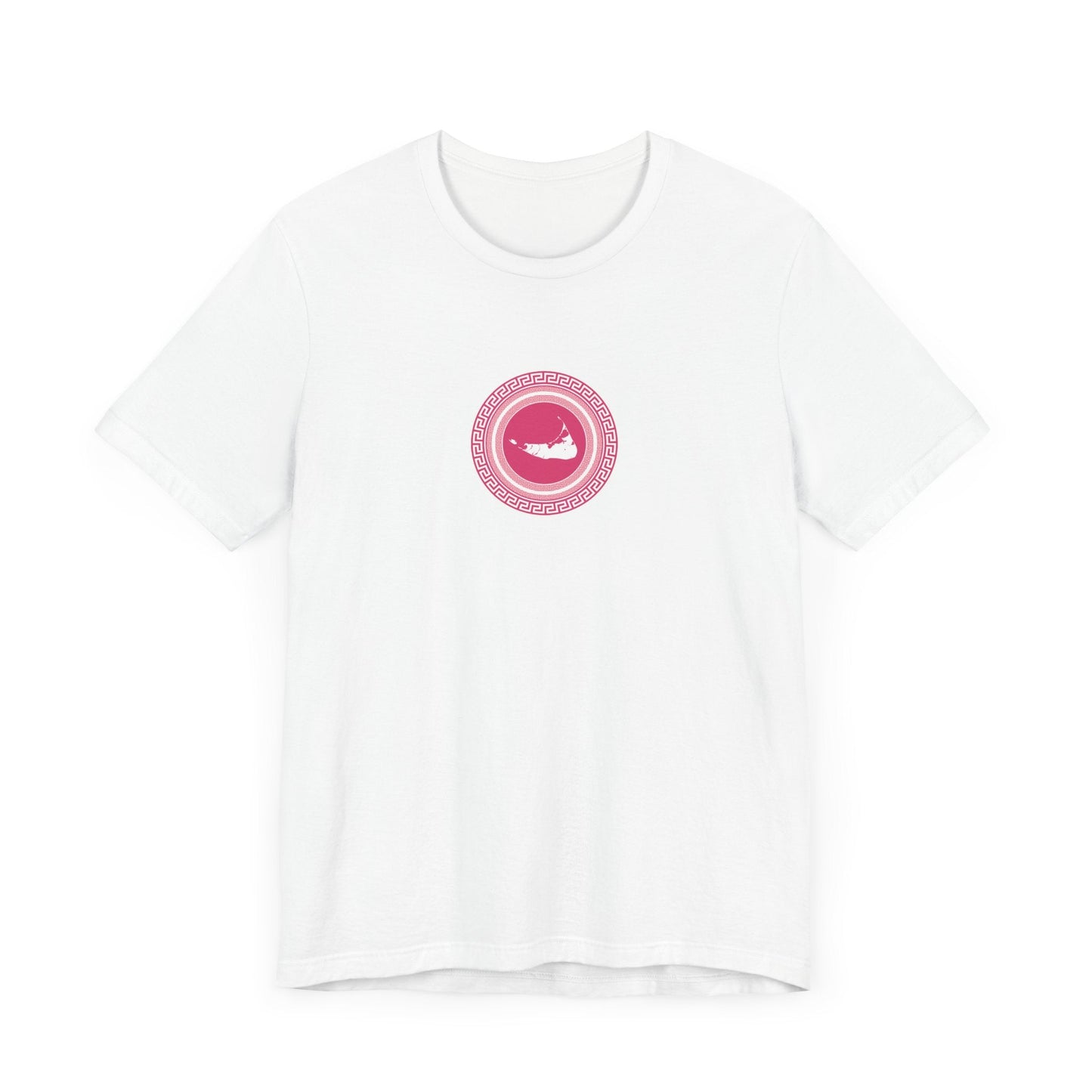 Nantucket Jersey Short Sleeve Tee in Pink and White