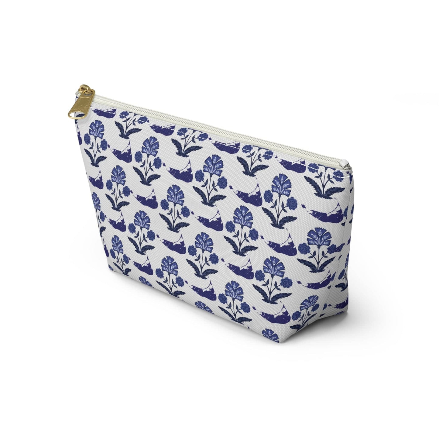 Nantucket Indian Print Accessory Pouch w T-bottom