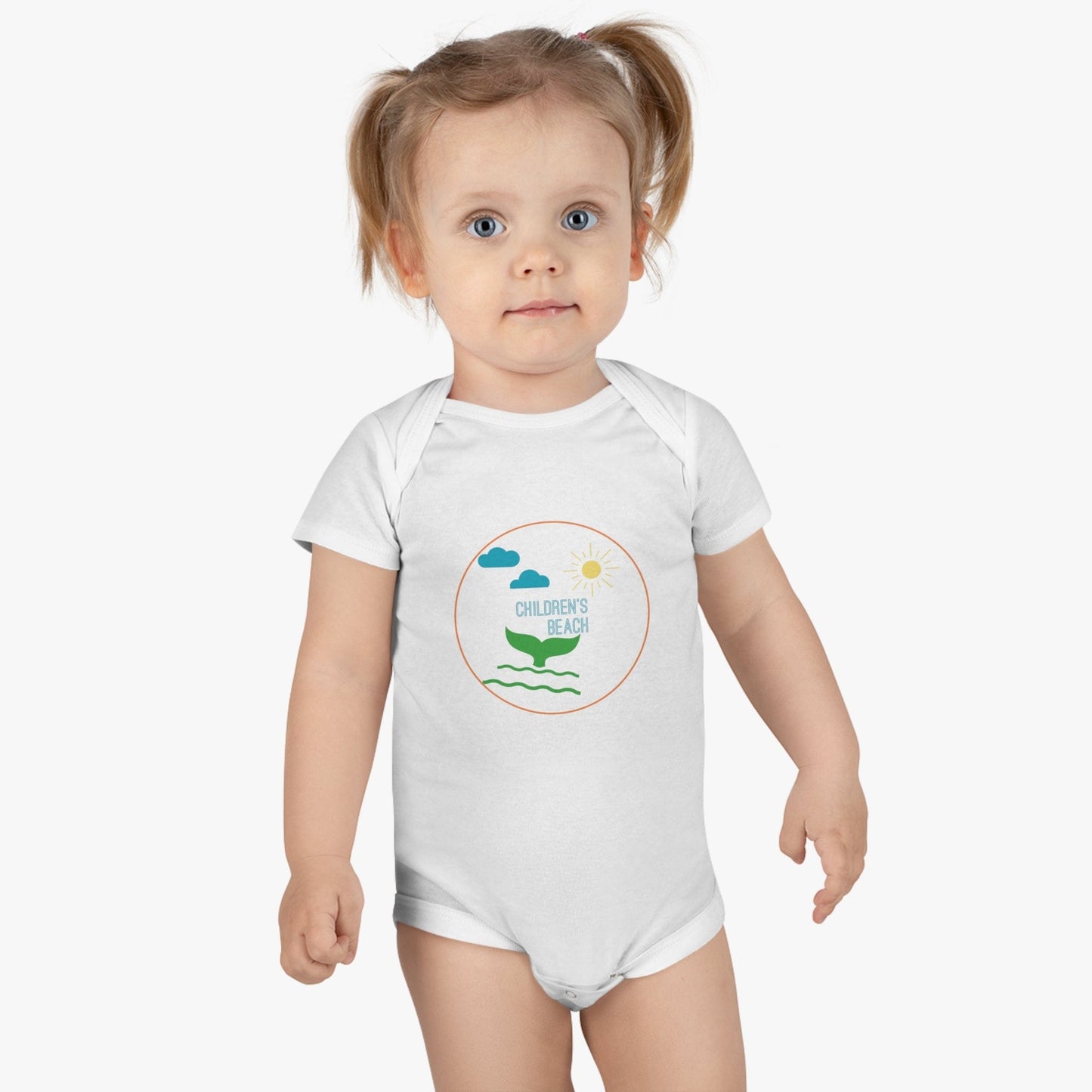 Nantucket Children's Beach Onesie® Organic Baby Bodysuit, Nantucket Love™