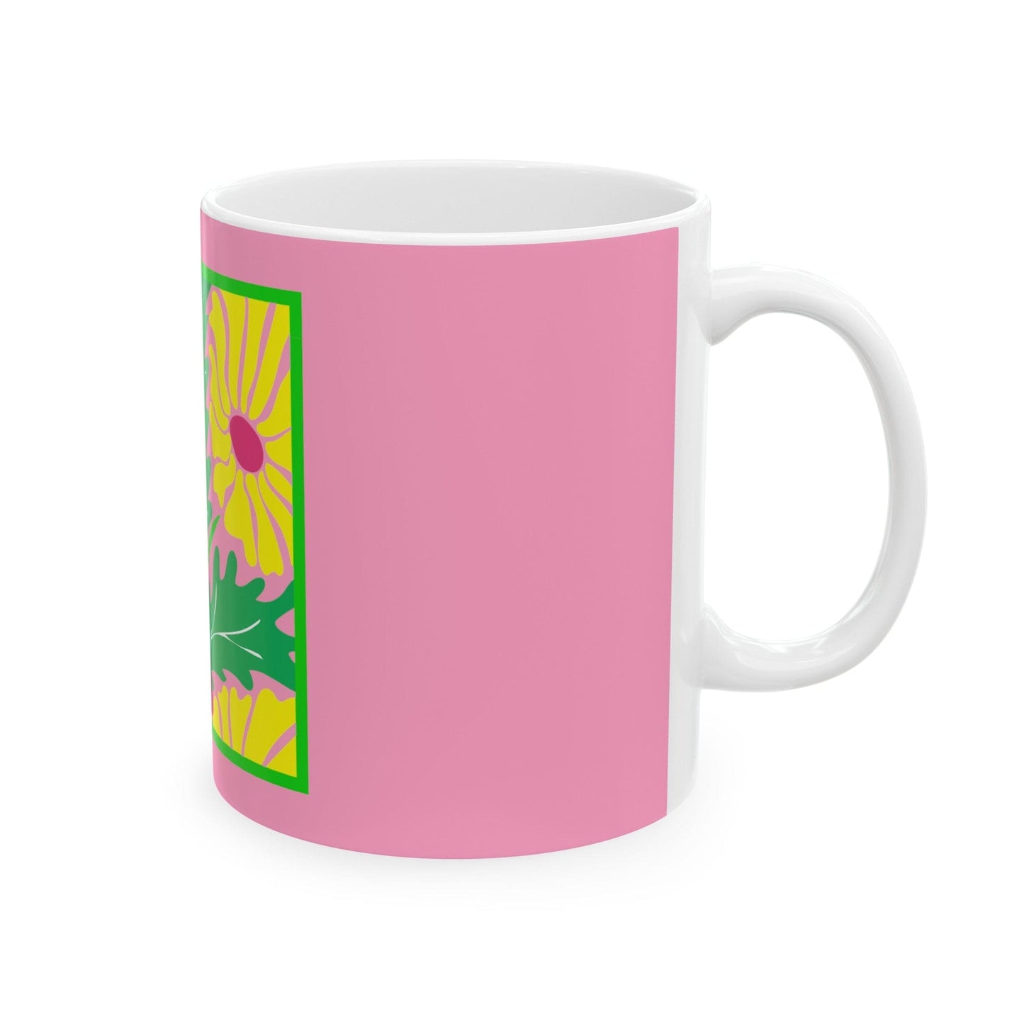 Nantucket Daisies in Light PinkCeramic Mug, (11oz, 15oz)