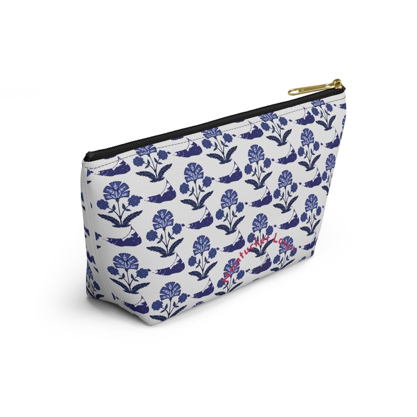 Nantucket Indian Print Accessory Pouch w T-bottom