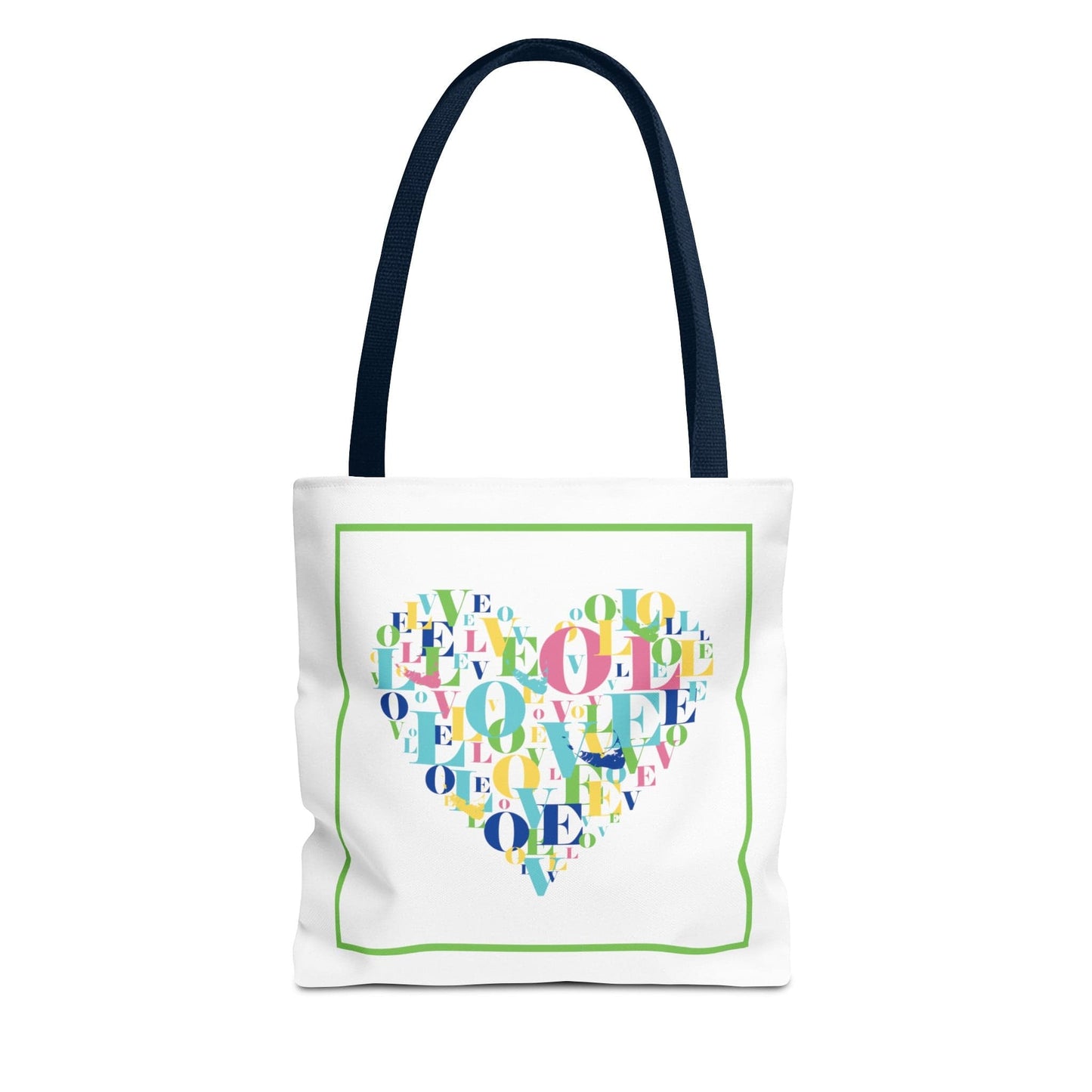 Nantucket Love Heart Tote Bag