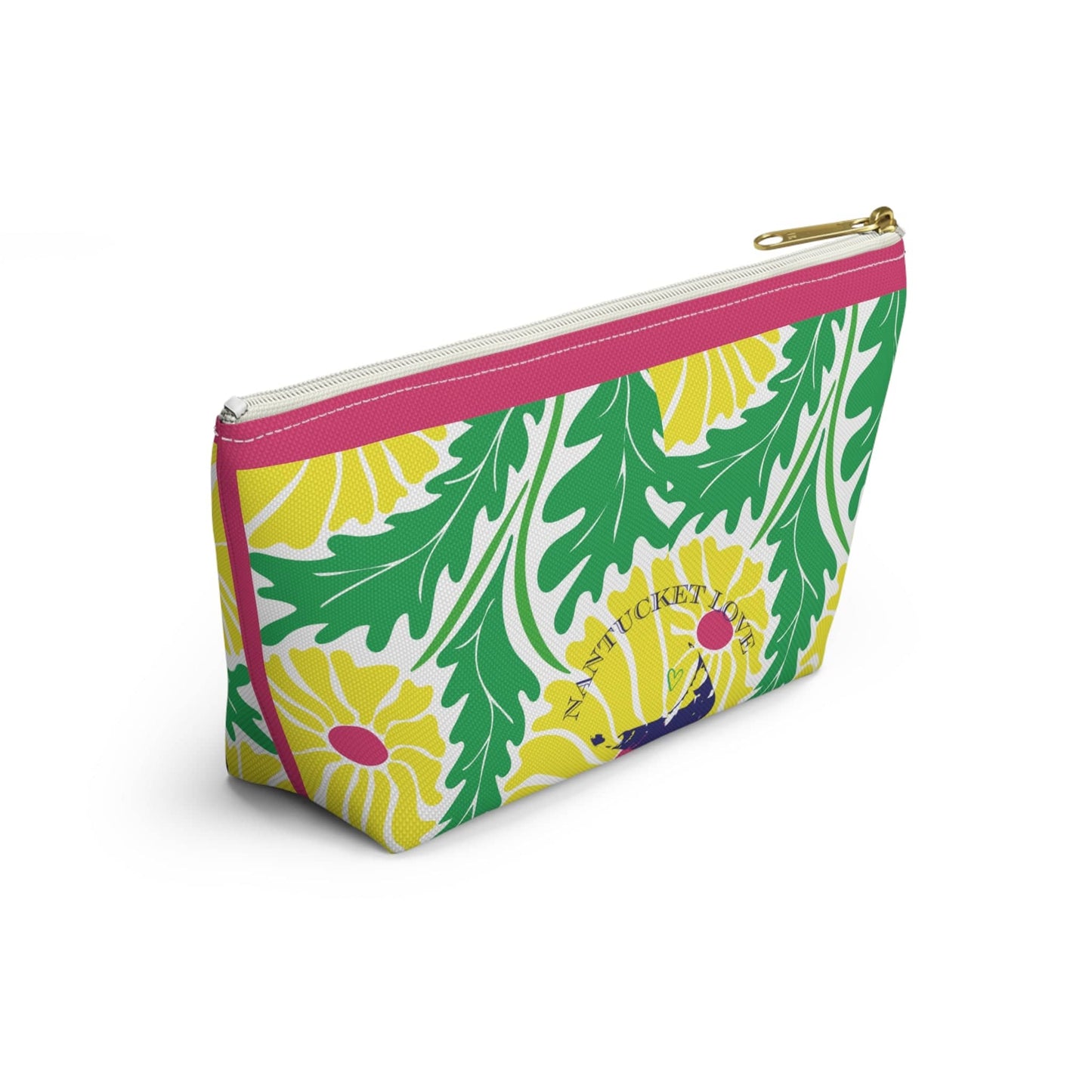 Nantucket Daisies Accessory Pouch w T-bottom