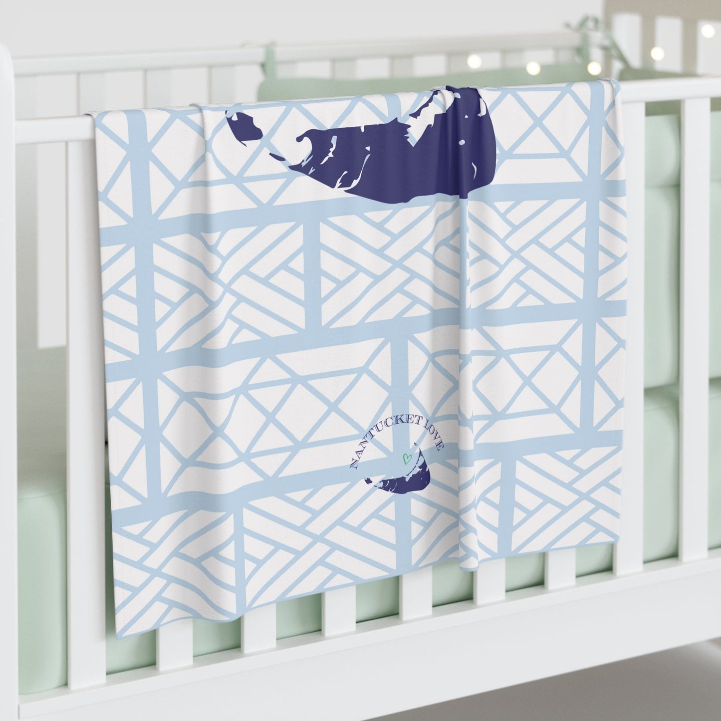 Nantucket Blue Baby Blanket