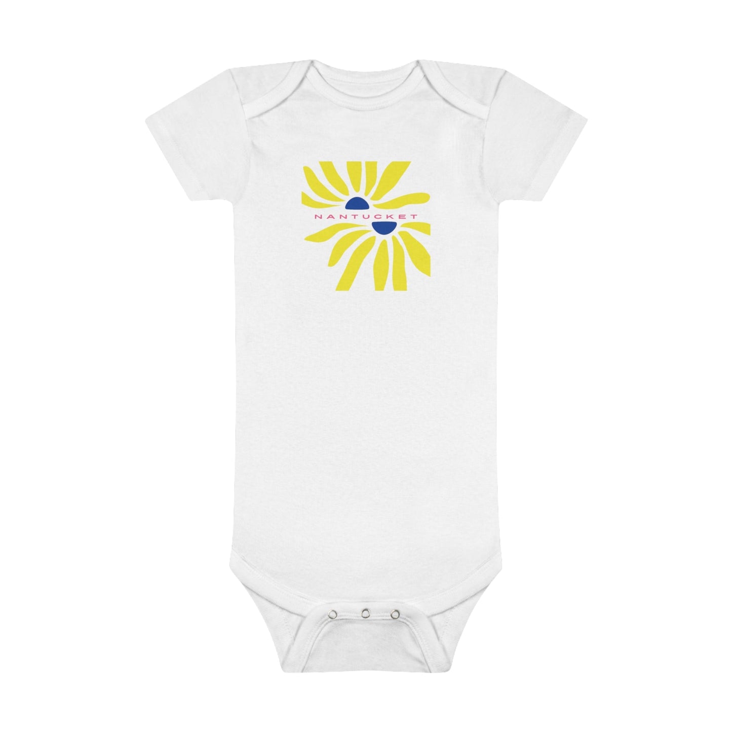 Nantucket Deconstructed Daisies Baby Short Sleeve Onesie®