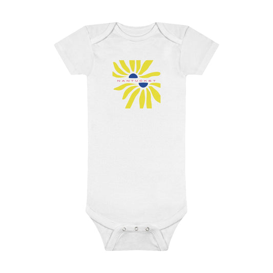 Nantucket Deconstructed Daisies Baby Short Sleeve Onesie®