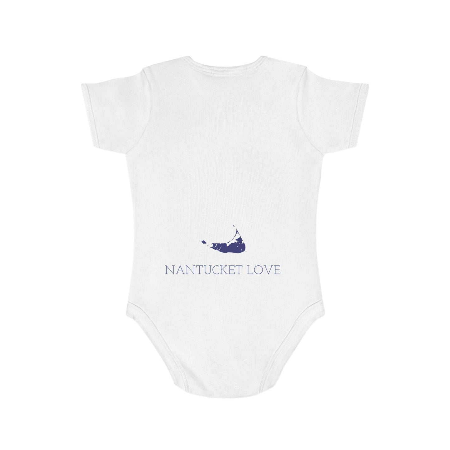 Nantucket Lighthouse Short Sleeve Baby Bodysuit