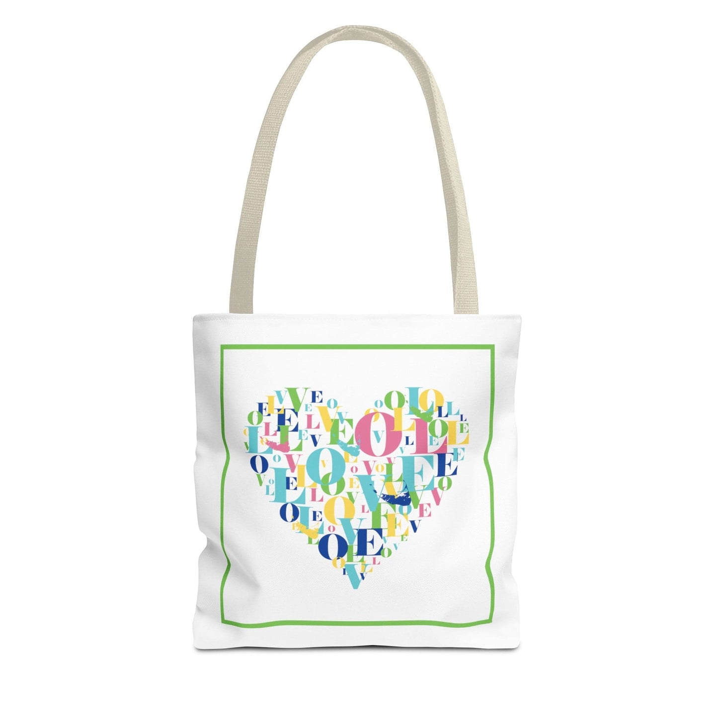 Nantucket Love Heart Tote Bag