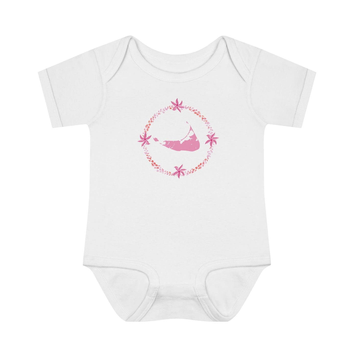 Nantucket Beach Plum Flower Infant Baby Rib Bodysuit