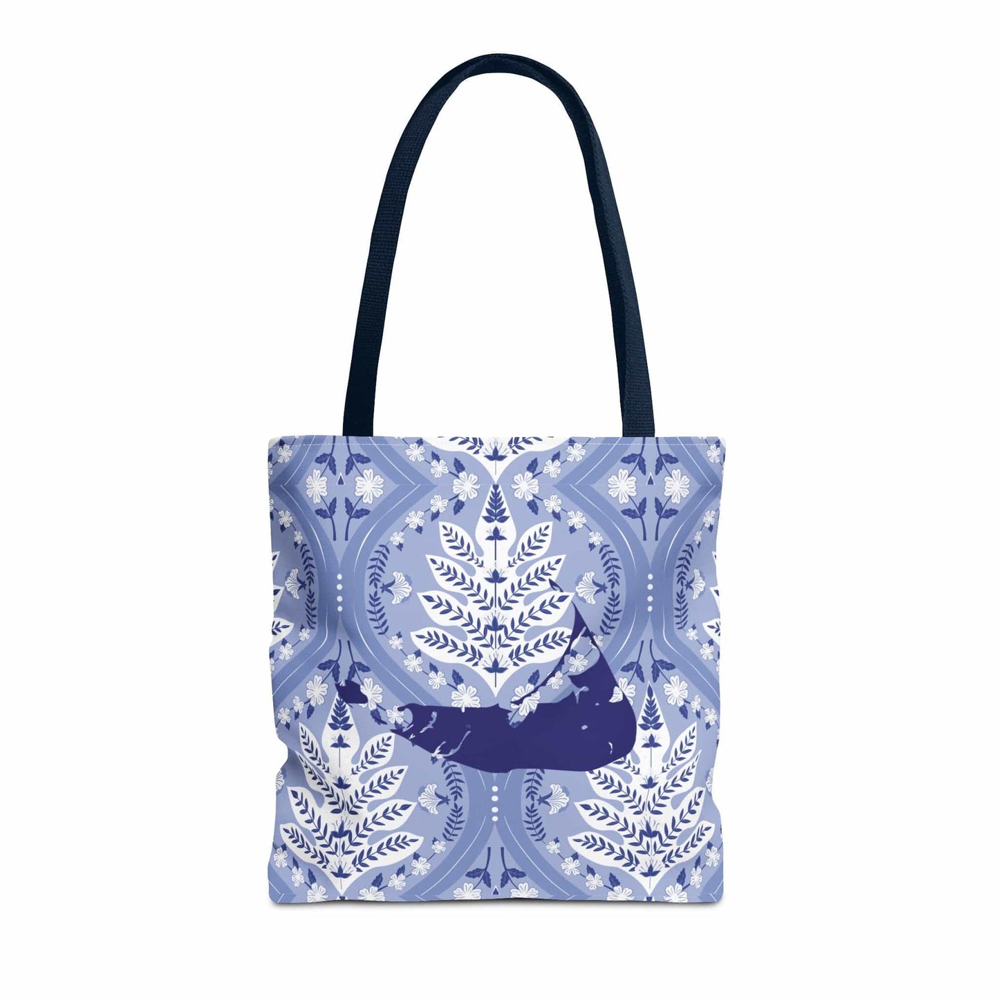 Nantucket Blue on Blue Floral Tote Bag