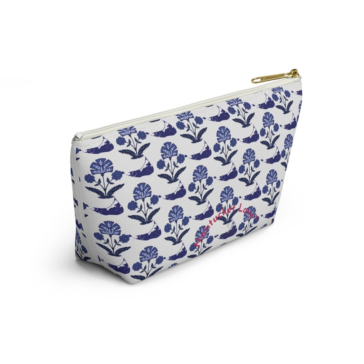 Nantucket Indian Print Accessory Pouch w T-bottom