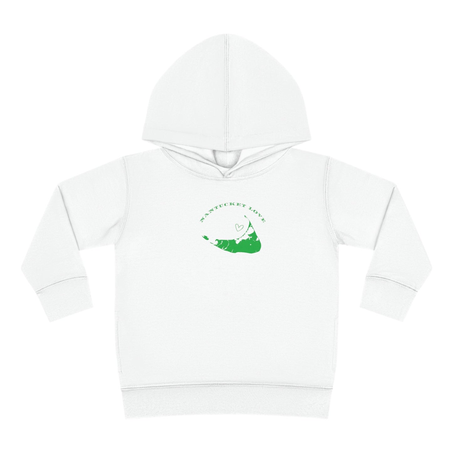 Nantucket Love Green Nantucket Toddler Pullover Fleece Hoodie