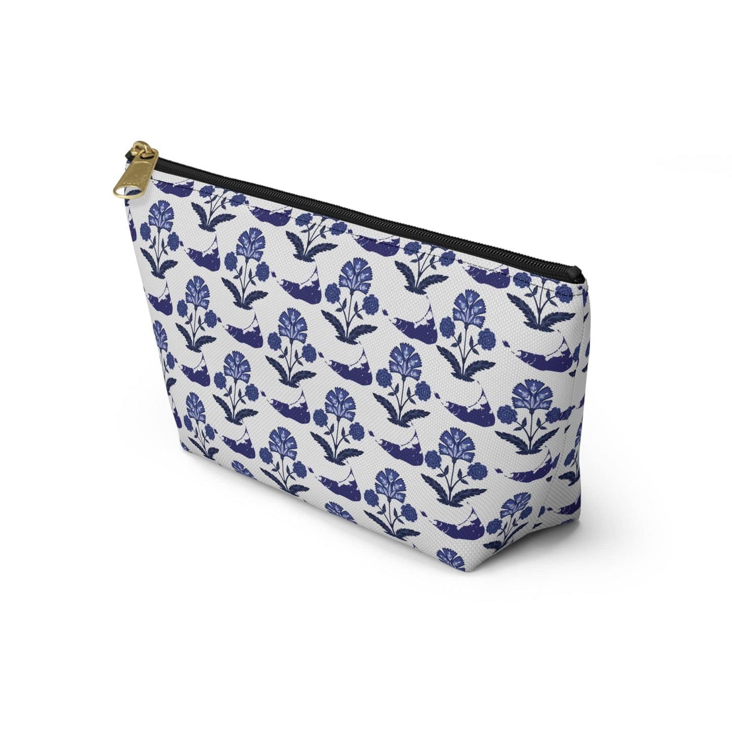 Nantucket Indian Print Accessory Pouch w T-bottom