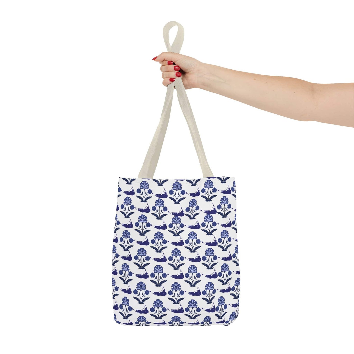 Nantucket x Floral Indian Block Print Tote Bag