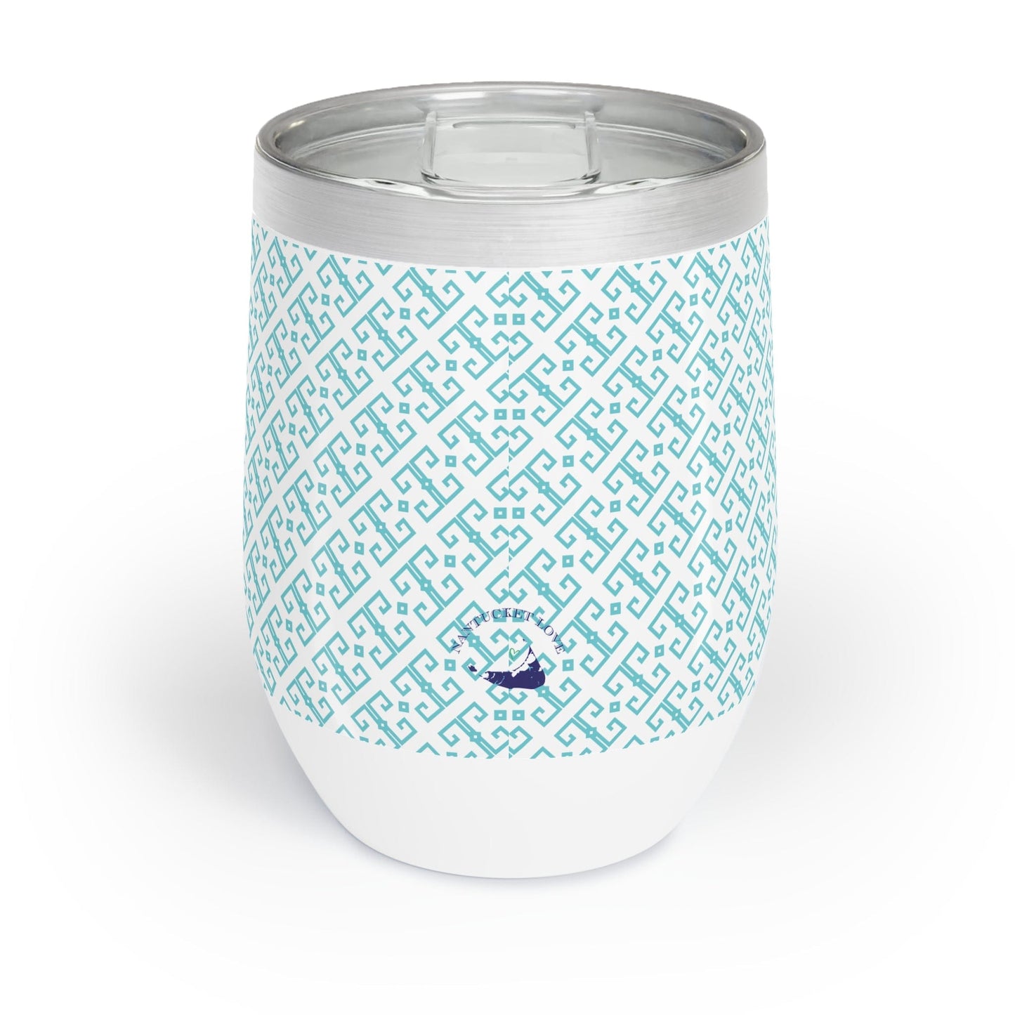 Nantucket Wine Tumbler Green and Blue