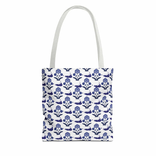 Nantucket x Floral Indian Block Print Tote Bag