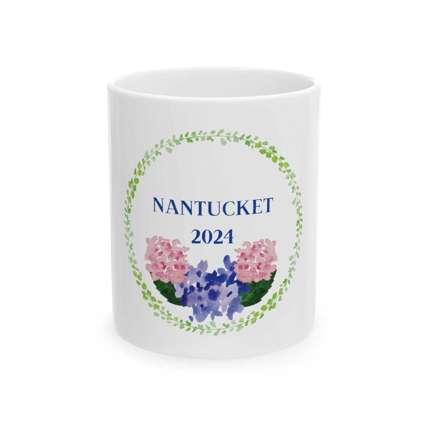 Nantucket 2024 Hydrangea Ceramic Mug, (11oz)