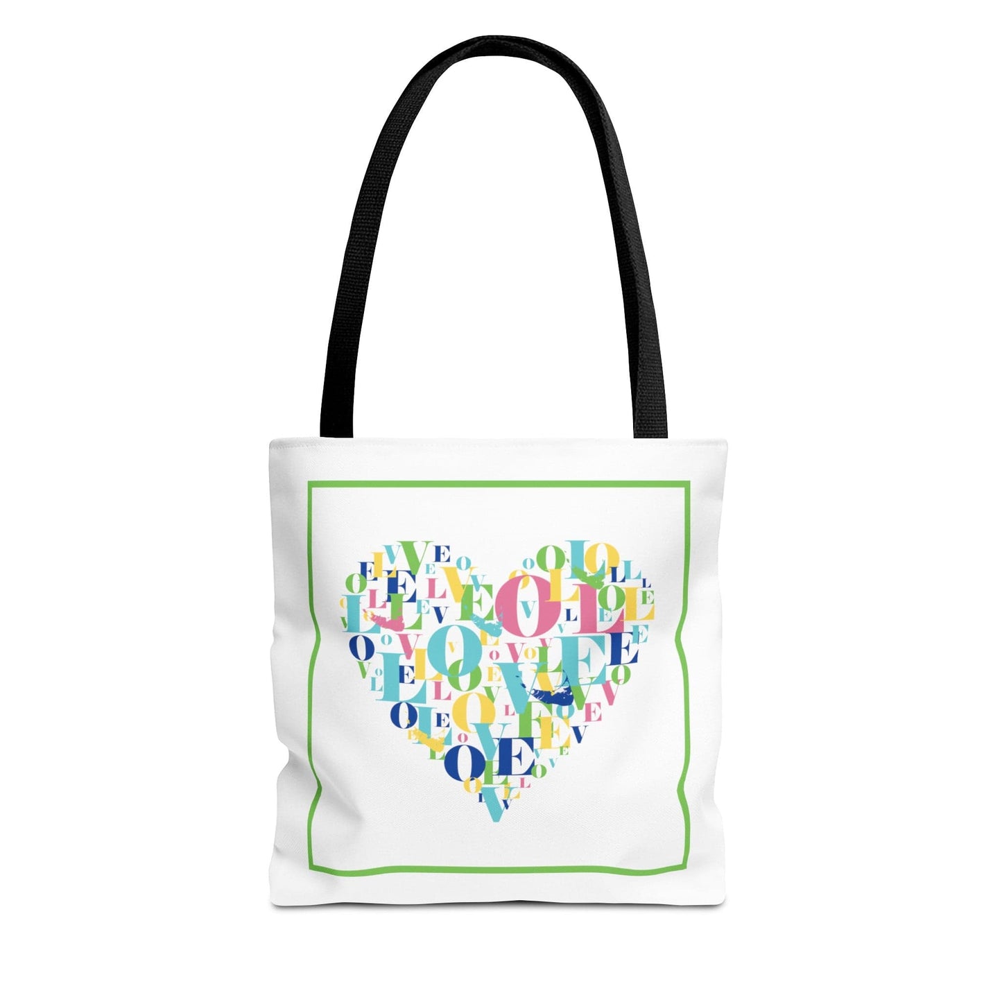 Nantucket Love Heart Tote Bag