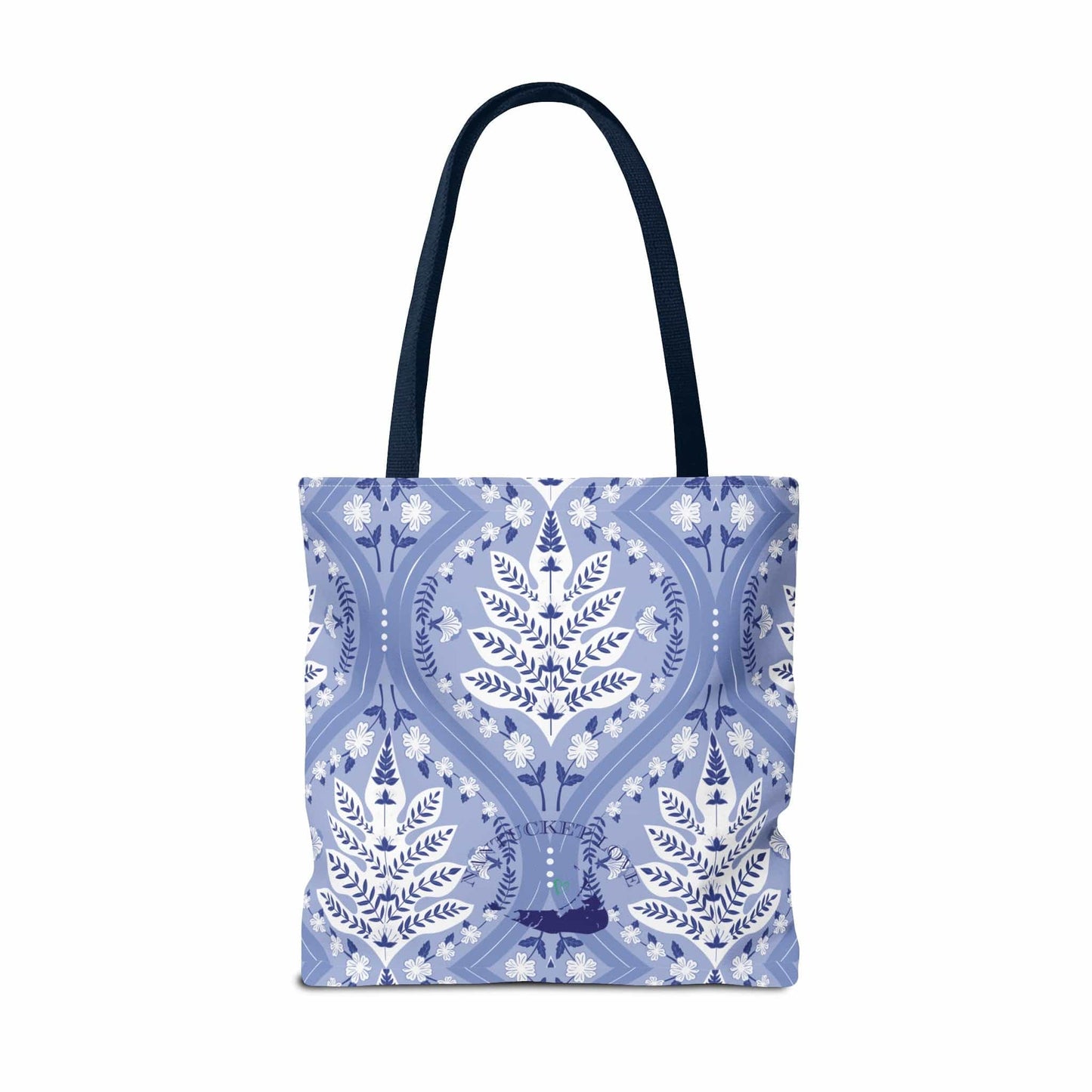 Nantucket Blue on Blue Floral Tote Bag