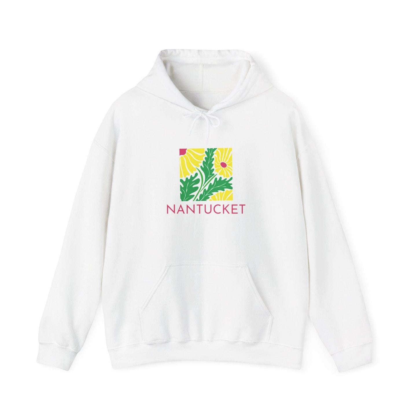 Nantucket Flowers in Yellow and Pink Hoodie