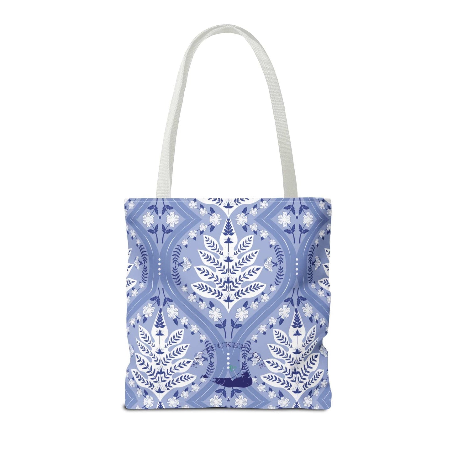 Nantucket Blue on Blue Floral Tote Bag