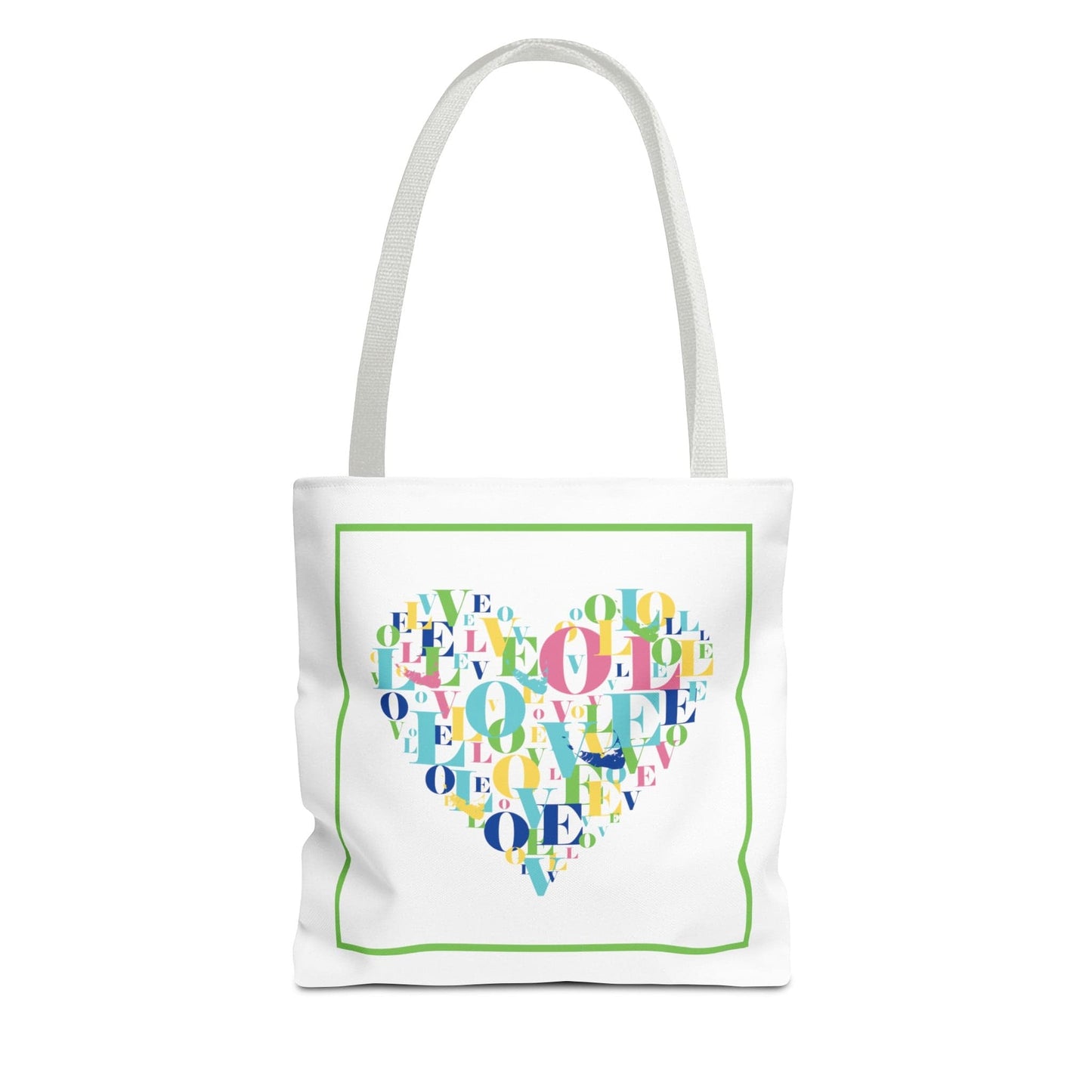 Nantucket Love Heart Tote Bag