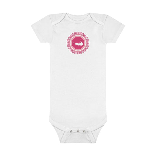 Nantucket Chic Greek Key Baby Short Sleeve Onesie®