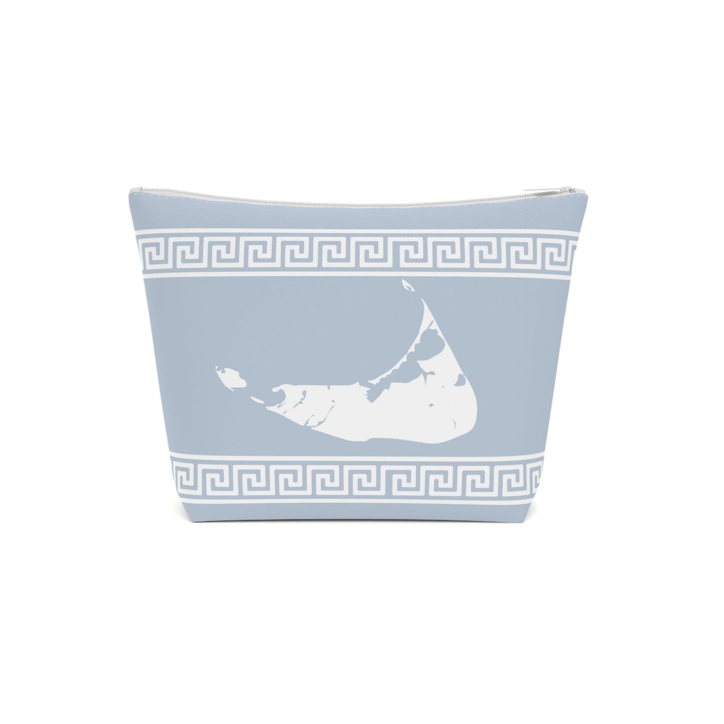 Nantucket Greek Key Cosmetic Bag in "Brooke Blue"