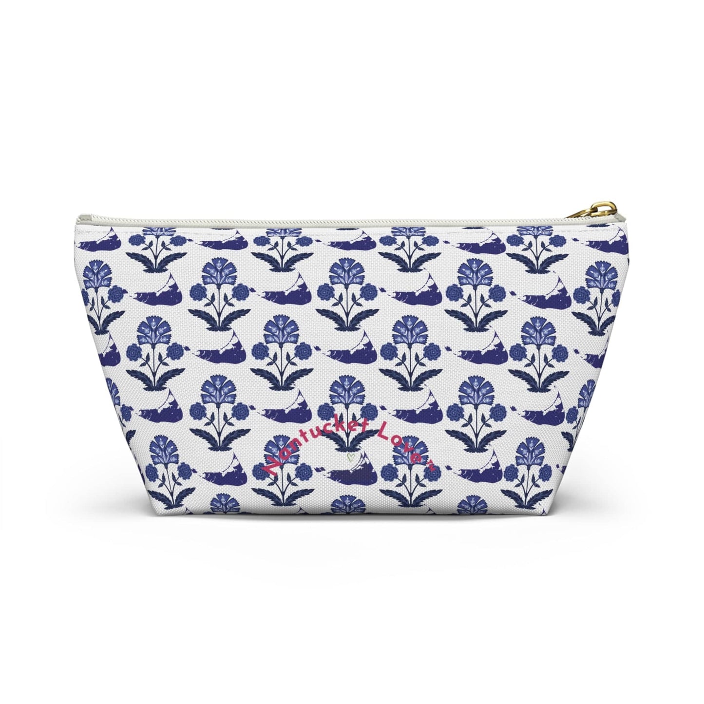 Nantucket Indian Print Accessory Pouch w T-bottom