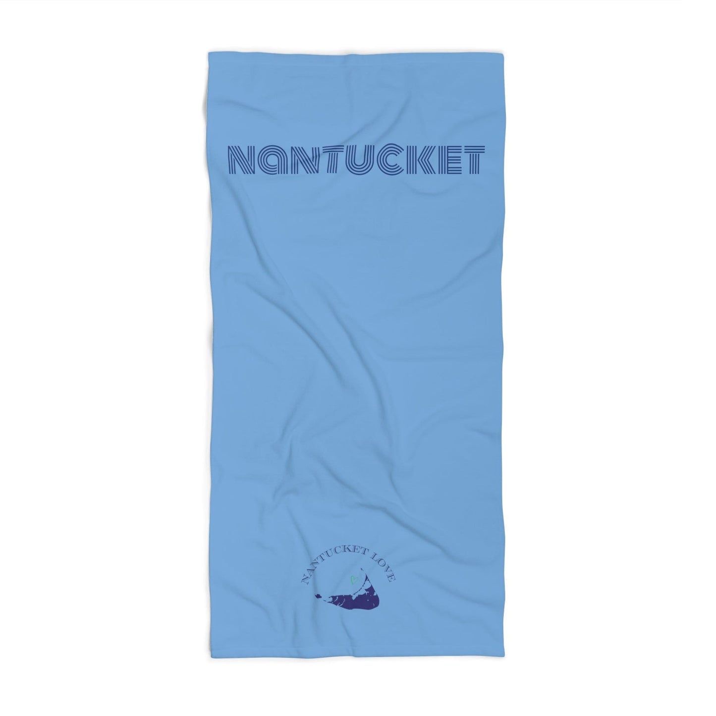 Blue on Blue Nantucket Love™ Throwback Beach Towel