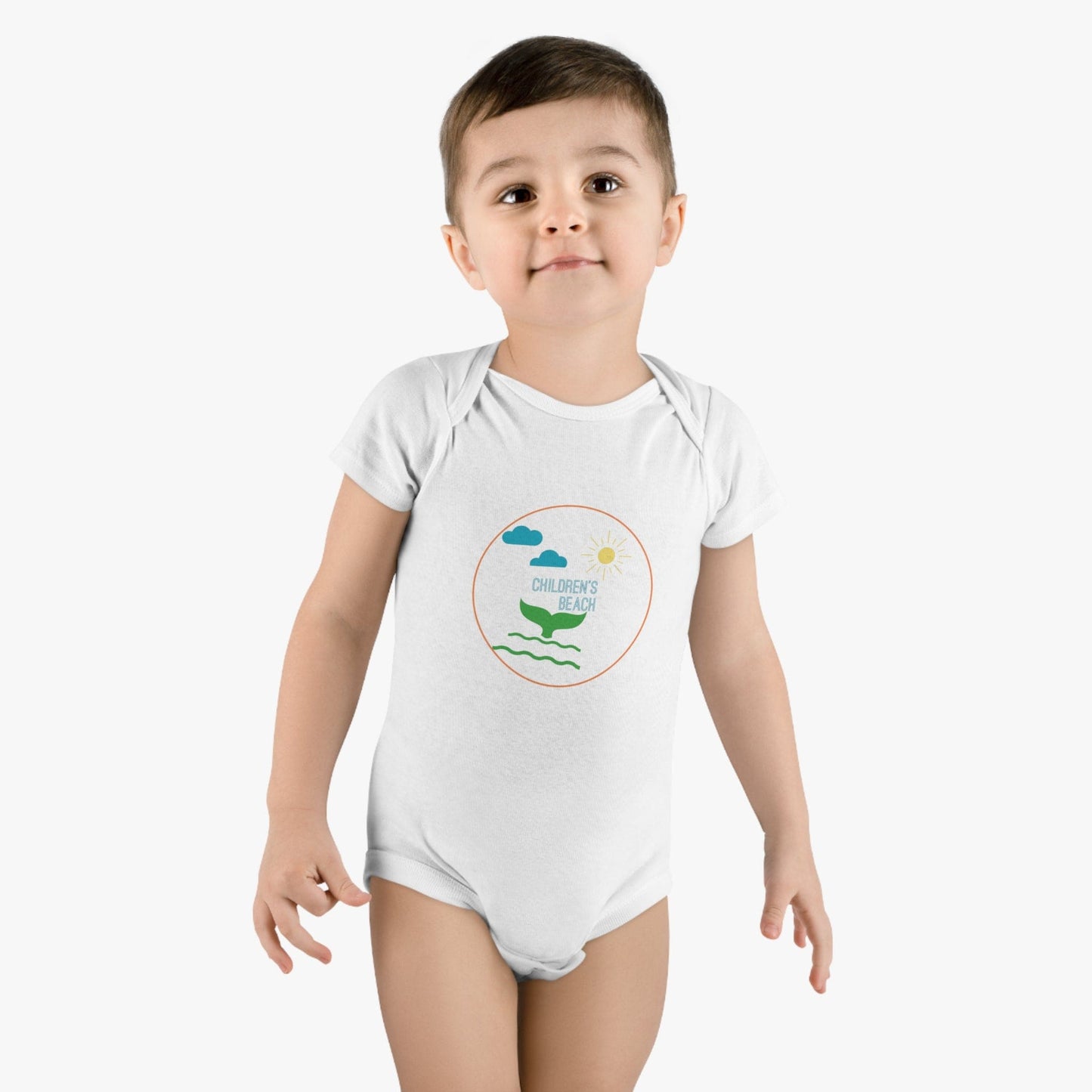 Nantucket Children's Beach Onesie® Organic Baby Bodysuit, Nantucket Love™