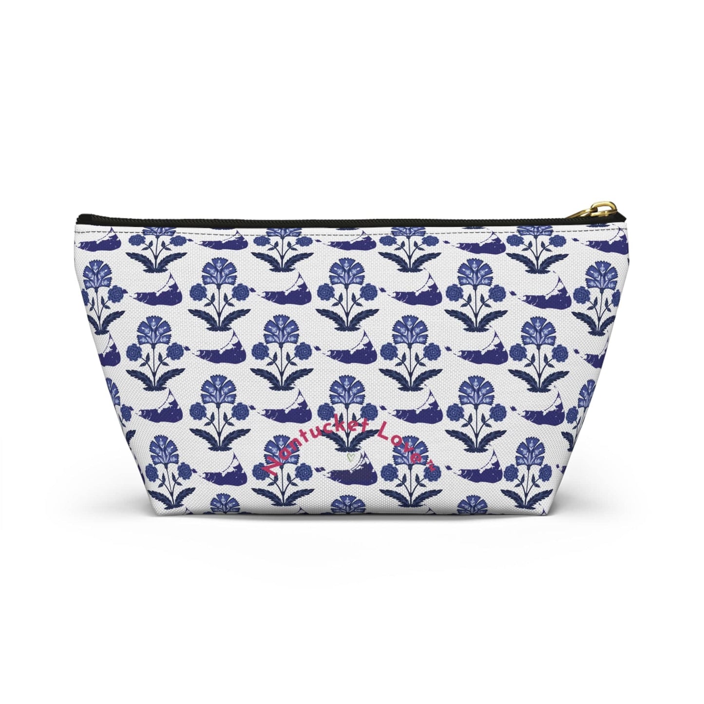 Nantucket Indian Print Accessory Pouch w T-bottom