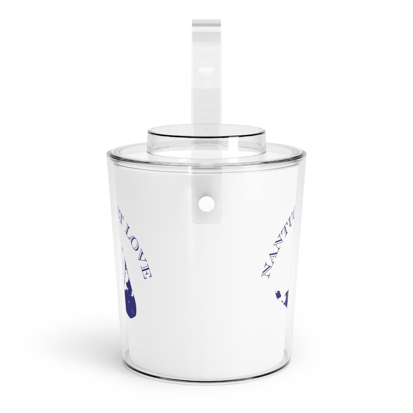 Nantucket Love™ Acrylic Ice Bucket with Tongs