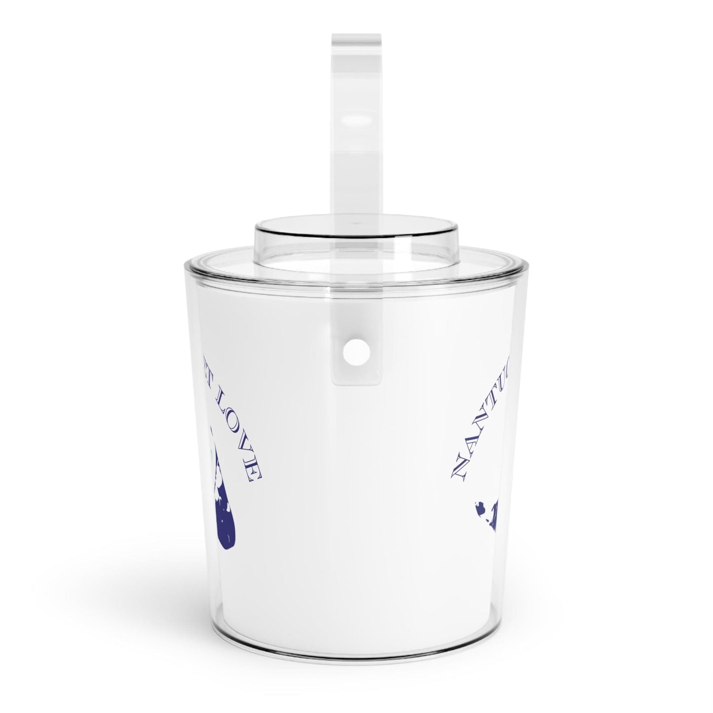 Nantucket Love™ Acrylic Ice Bucket with Tongs