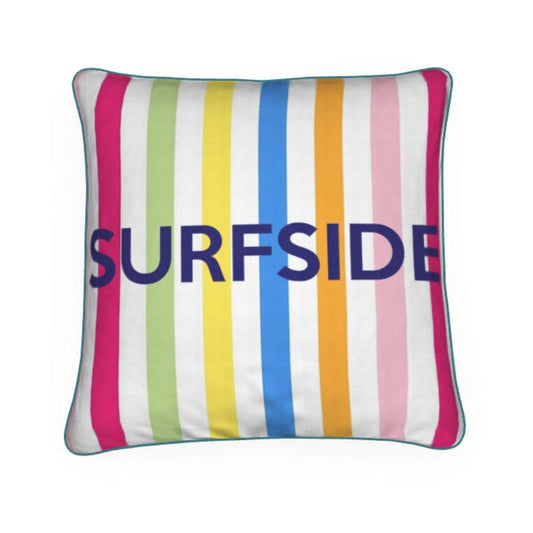 Surfside Summer Stripe Pillow