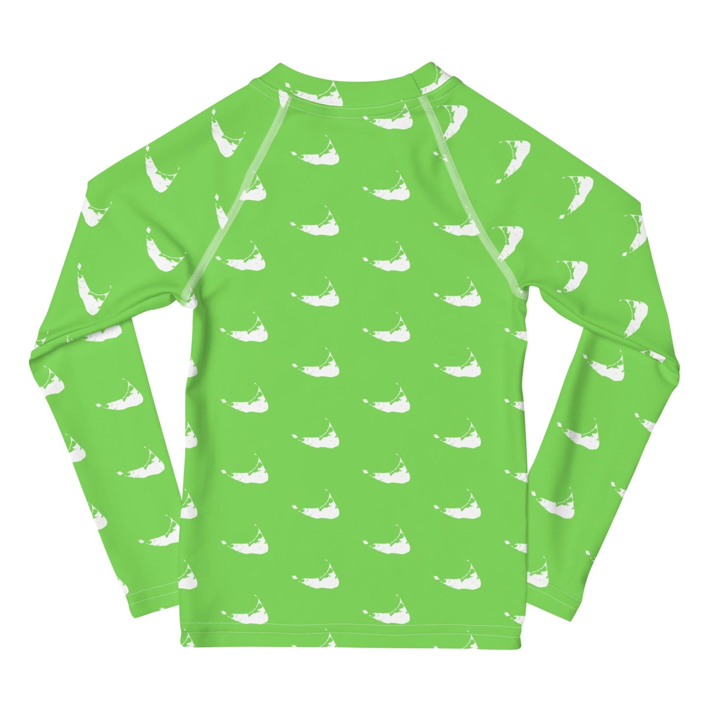 Nantucket Love™ Kids Patterned Rash Guard Long Sleeve in Green and Blue