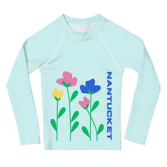 Nantucket Love™ Flowers Kids Rash Guard