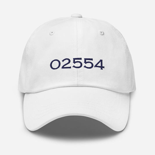 Nantucket 02554 Embroidered Zip Code Baseball Cap