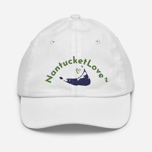 Nantucket Love™ Embroidered Youth and Toddler Baseball Cap