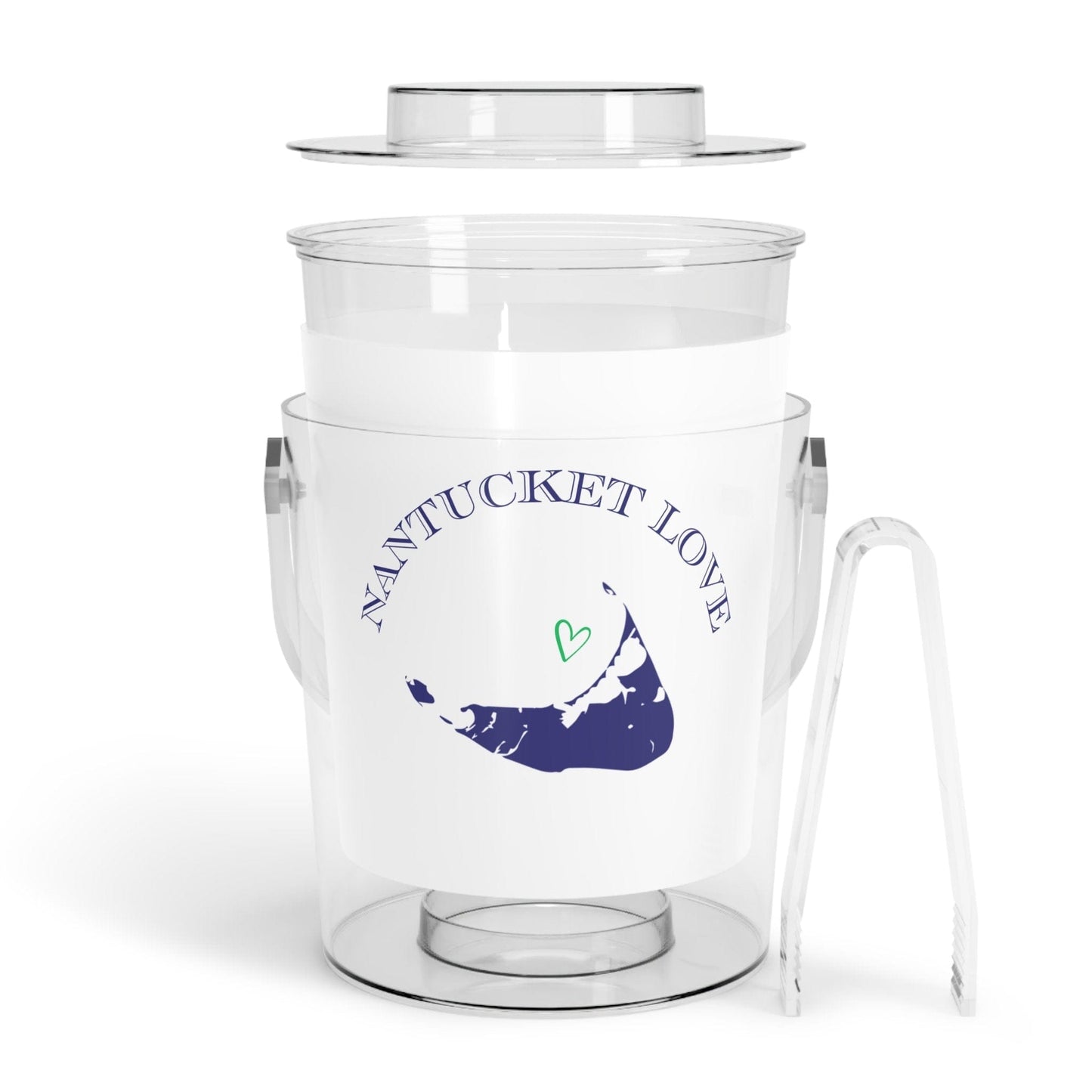 Nantucket Ice Bucket with Tongs